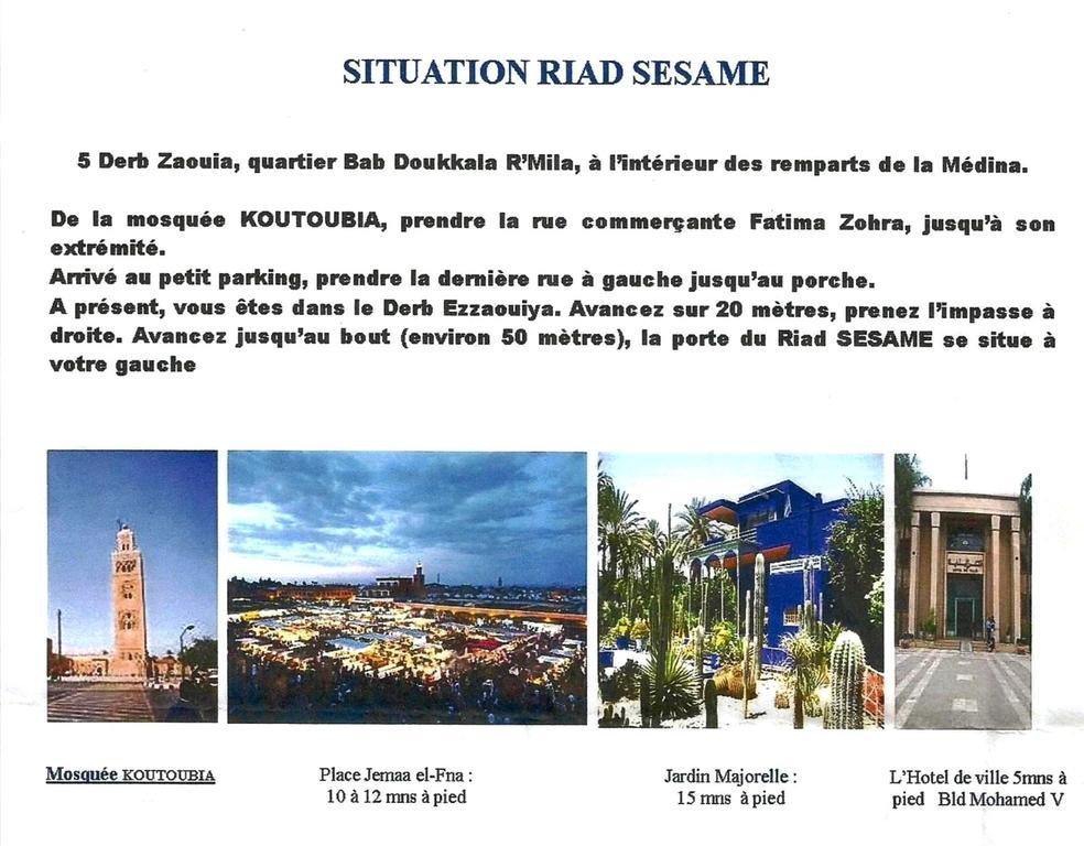 Riad Sesame Marrakesh Buitenkant foto
